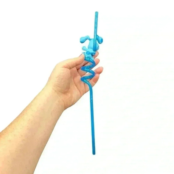 BLUES CLUES 1999 SWIRLING STRAW NOSTALGIC 90s CHILDREN’S SHOW COLLECTIBLE - Picture 8 of 8